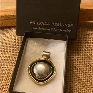 Retired Silpada 2 Tone Pendant